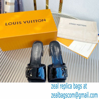 Louis Vuitton Heel 5.5cm Shake Mules in Patent calf leather Black 2023