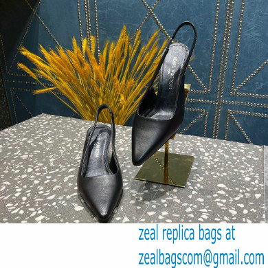 Louis Vuitton Heel 7cm Sparkle Slingback Pumps in leather Black 2023