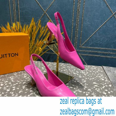 Louis Vuitton Heel 7cm Sparkle Slingback Pumps in leather Pink 2023