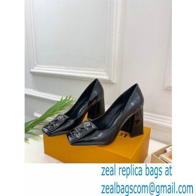 Louis Vuitton Heel 8.5cm Shake Pumps in Patent calf leather Black 2023