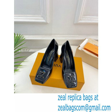 Louis Vuitton Heel 8.5cm Shake Pumps in Patent calf leather Black 2023