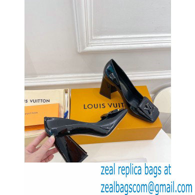 Louis Vuitton Heel 8.5cm Shake Pumps in Patent calf leather Black 2023