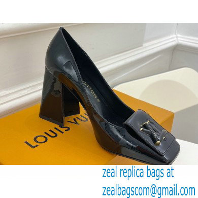 Louis Vuitton Heel 8.5cm Shake Pumps in Patent calf leather Black 2023