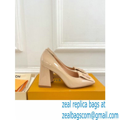 Louis Vuitton Heel 8.5cm Shake Pumps in Patent calf leather Nude 2023