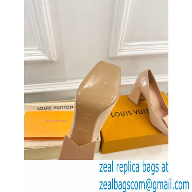 Louis Vuitton Heel 8.5cm Shake Pumps in Patent calf leather Nude 2023