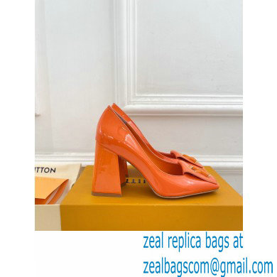 Louis Vuitton Heel 8.5cm Shake Pumps in Patent calf leather Orange 2023