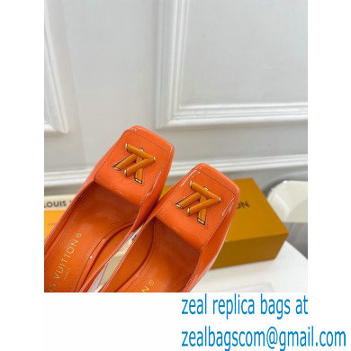 Louis Vuitton Heel 8.5cm Shake Pumps in Patent calf leather Orange 2023