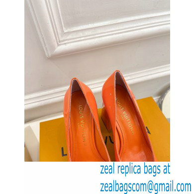 Louis Vuitton Heel 8.5cm Shake Pumps in Patent calf leather Orange 2023