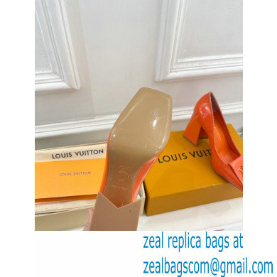 Louis Vuitton Heel 8.5cm Shake Pumps in Patent calf leather Orange 2023