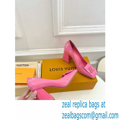 Louis Vuitton Heel 8.5cm Shake Pumps in Patent calf leather Pink 2023