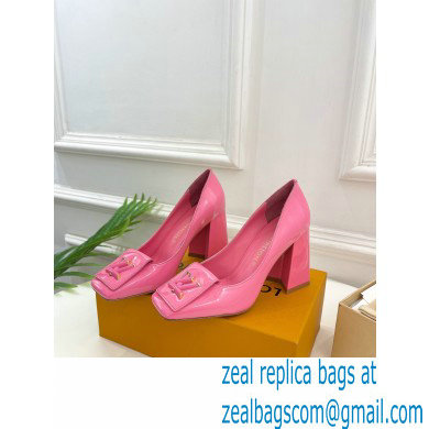 Louis Vuitton Heel 8.5cm Shake Pumps in Patent calf leather Pink 2023