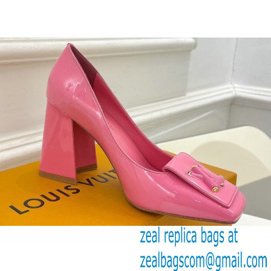 Louis Vuitton Heel 8.5cm Shake Pumps in Patent calf leather Pink 2023