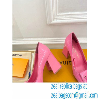 Louis Vuitton Heel 8.5cm Shake Pumps in Patent calf leather Pink 2023