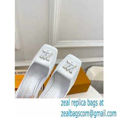 Louis Vuitton Heel 8.5cm Shake Pumps in Patent calf leather White 2023