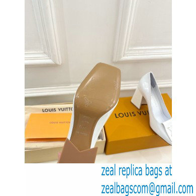 Louis Vuitton Heel 8.5cm Shake Pumps in Patent calf leather White 2023 - Click Image to Close