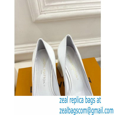 Louis Vuitton Heel 8.5cm Shake Pumps in Patent calf leather White 2023