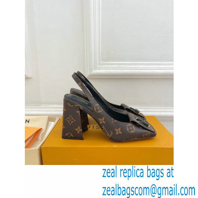 Louis Vuitton Heel 8.5cm Shake Slingback Pumps in Monogram Canvas 2023