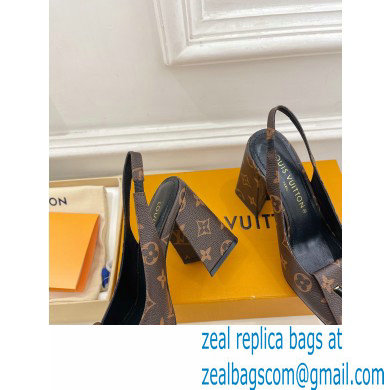 Louis Vuitton Heel 8.5cm Shake Slingback Pumps in Monogram Canvas 2023