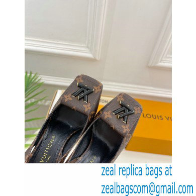 Louis Vuitton Heel 8.5cm Shake Slingback Pumps in Monogram Canvas 2023