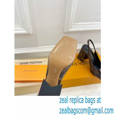 Louis Vuitton Heel 8.5cm Shake Slingback Pumps in Monogram Canvas 2023