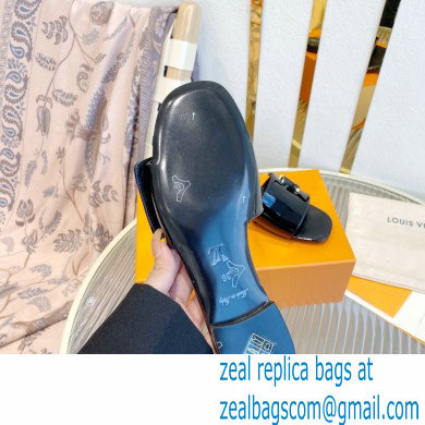 Louis Vuitton Shake Flat Mules in Patent calf leather Black 2023