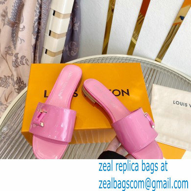 Louis Vuitton Shake Flat Mules in Patent calf leather Pink 2023