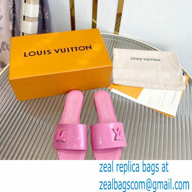 Louis Vuitton Shake Flat Mules in Patent calf leather Pink 2023