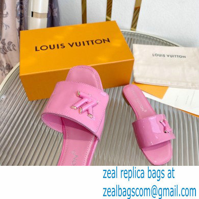 Louis Vuitton Shake Flat Mules in Patent calf leather Pink 2023