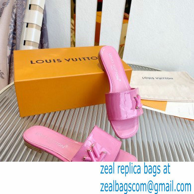 Louis Vuitton Shake Flat Mules in Patent calf leather Pink 2023