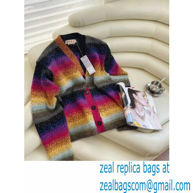 Marni multicolor rainbow cardigan spring 2023