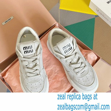 Miu Miu Bleached leather sneakers 01 2023 - Click Image to Close