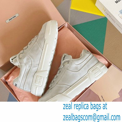 Miu Miu Bleached leather sneakers 01 2023