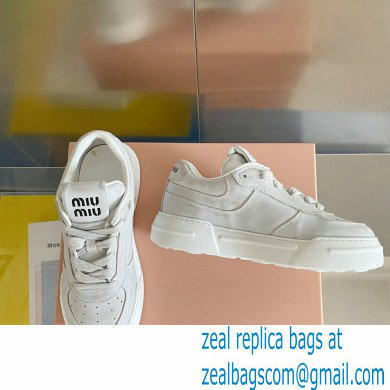 Miu Miu Bleached leather sneakers 01 2023 - Click Image to Close