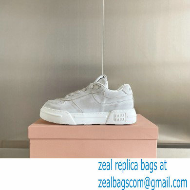 Miu Miu Bleached leather sneakers 01 2023 - Click Image to Close