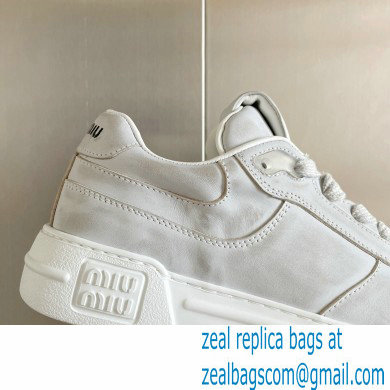 Miu Miu Bleached leather sneakers 01 2023