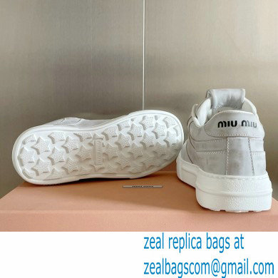 Miu Miu Bleached leather sneakers 01 2023 - Click Image to Close