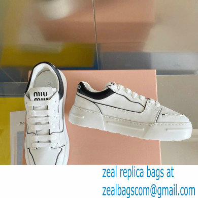 Miu Miu Bleached leather sneakers 02 2023 - Click Image to Close