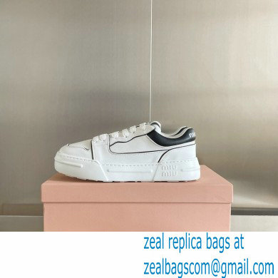 Miu Miu Bleached leather sneakers 02 2023 - Click Image to Close