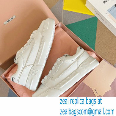 Miu Miu Bleached leather sneakers 03 2023