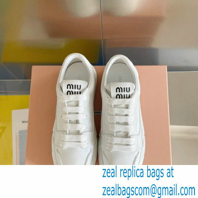 Miu Miu Bleached leather sneakers 03 2023 - Click Image to Close