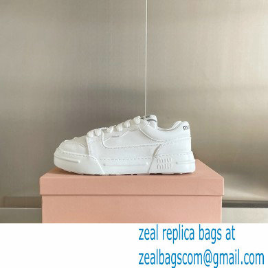 Miu Miu Bleached leather sneakers 03 2023 - Click Image to Close