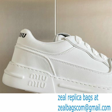 Miu Miu Bleached leather sneakers 03 2023 - Click Image to Close