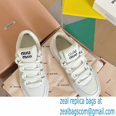 Miu Miu Bleached leather sneakers 04 2023 - Click Image to Close