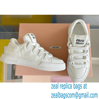 Miu Miu Bleached leather sneakers 04 2023 - Click Image to Close