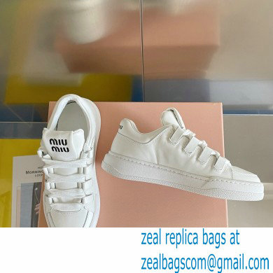 Miu Miu Bleached leather sneakers 04 2023