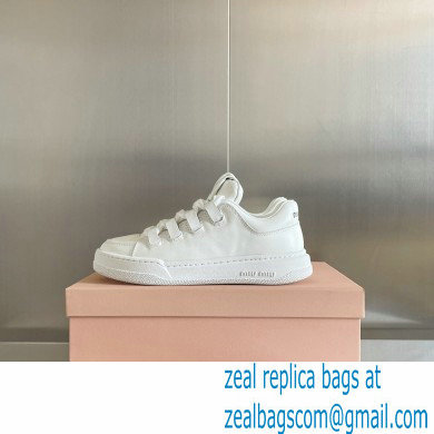 Miu Miu Bleached leather sneakers 04 2023 - Click Image to Close