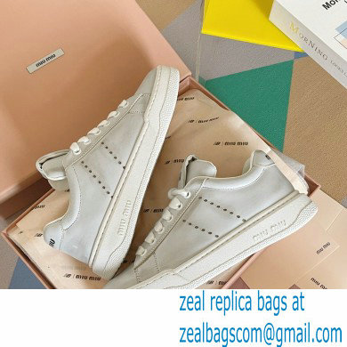 Miu Miu Bleached leather sneakers 06 2023 - Click Image to Close