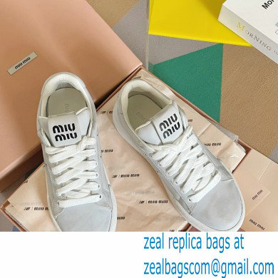 Miu Miu Bleached leather sneakers 06 2023