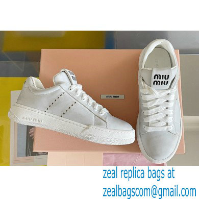 Miu Miu Bleached leather sneakers 06 2023 - Click Image to Close