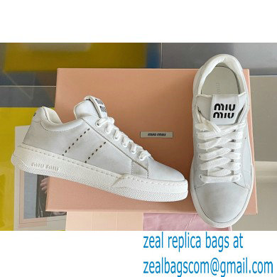 Miu Miu Bleached leather sneakers 06 2023